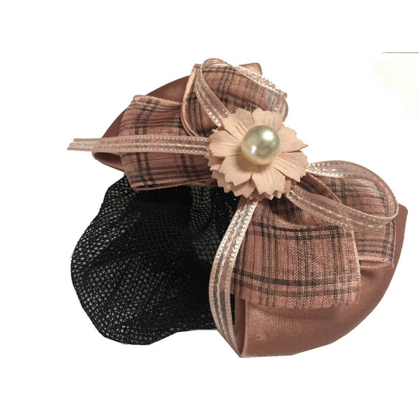 Ribbon Hair Net with Clip 